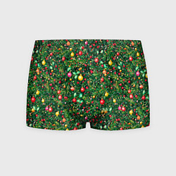Мужские трусы Разноцветные шары на ёлке