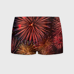 Трусы-боксеры мужские Яркий красочный фейерверк, цвет: 3D-принт