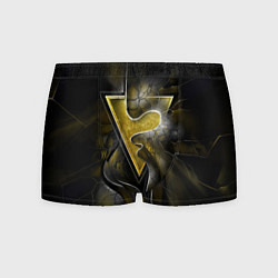 Мужские трусы Золотой треугольник под стеклянной вуалью с волнам