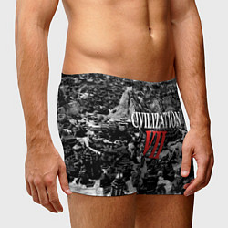 Трусы-боксеры мужские Civilization VII, цвет: 3D-принт — фото 2