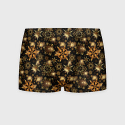 Мужские трусы Золотые снежинки