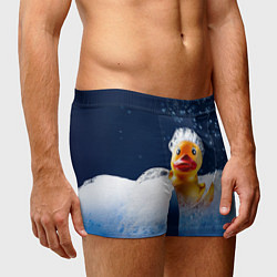 Трусы-боксеры мужские Резиновая уточка в мыльной пене, цвет: 3D-принт — фото 2