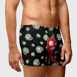 Трусы-боксеры мужские Перчик из игры растения против зомби, цвет: 3D-принт — фото 2