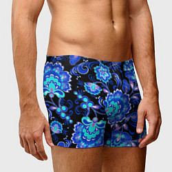 Трусы-боксеры мужские Хохлома негатив, цвет: 3D-принт — фото 2