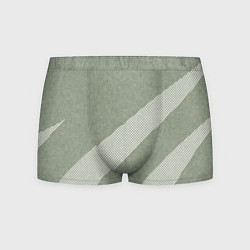 Трусы-боксеры мужские Светлый серо-зелёный абстрактный, цвет: 3D-принт