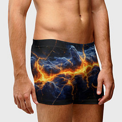Трусы-боксеры мужские Молнии в разбитом небе, цвет: 3D-принт — фото 2