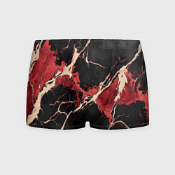 Мужские трусы Красно-черная потертая текстура