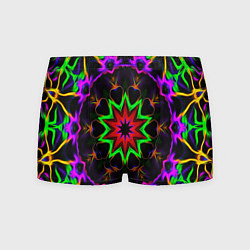 Мужские трусы Неоновая геометрия узоры
