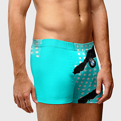 Трусы-боксеры мужские BMW sport краски, цвет: 3D-принт — фото 2