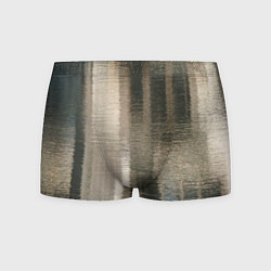 Мужские трусы Размытые серо-бежевые полосы
