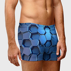 Трусы-боксеры мужские Синий бронежилет, цвет: 3D-принт — фото 2