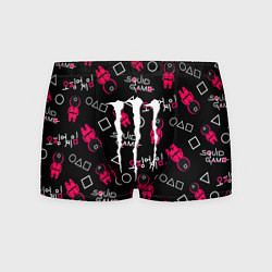 Трусы-боксеры мужские Monster energy x Ojingeo geim, цвет: 3D-принт