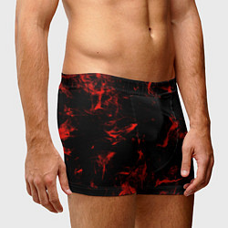Трусы-боксеры мужские Color red black, цвет: 3D-принт — фото 2
