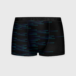 Трусы-боксеры мужские Color blue black strip, цвет: 3D-принт