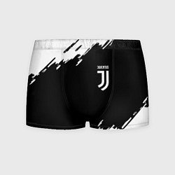 Трусы-боксеры мужские Juventus краски штрихи, цвет: 3D-принт