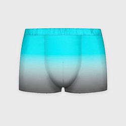 Трусы-боксеры мужские Серо-голубой светлый градиент, цвет: 3D-принт