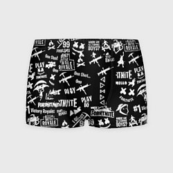 Мужские трусы Черно белые логотипы игр
