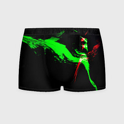 Мужские трусы Color black green red