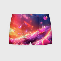 Мужские трусы Фиолетовые и красные оттенки текстура