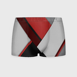 Трусы-боксеры мужские Color black red grey, цвет: 3D-принт