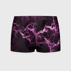 Трусы-боксеры мужские Lightning pink glow, цвет: 3D-принт