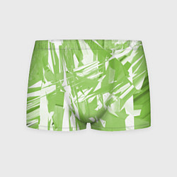 Трусы-боксеры мужские Color white green, цвет: 3D-принт