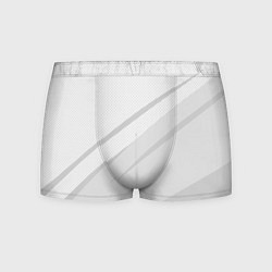Трусы-боксеры мужские Светлый серый текстура с полосой, цвет: 3D-принт