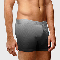 Трусы-боксеры мужские Текстурированный градиент тёмно-серый, цвет: 3D-принт — фото 2