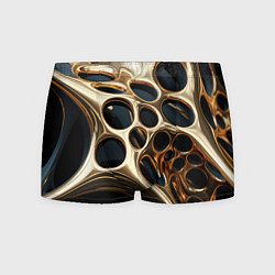 Мужские трусы Черно-золотая абстракция