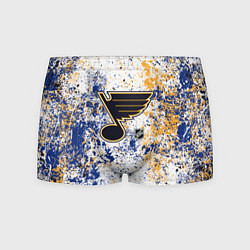 Трусы-боксеры мужские St Louis Blues NHL white, цвет: 3D-принт