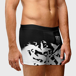 Трусы-боксеры мужские Monster energy crow, цвет: 3D-принт — фото 2