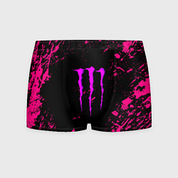 Мужские трусы Monster energy неоновые краски лого