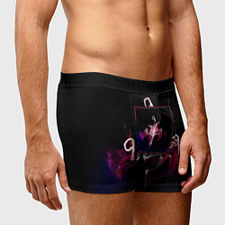 Трусы-боксеры мужские Тентасьон и джус ворлд обложка, цвет: 3D-принт — фото 2