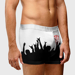 Трусы-боксеры мужские Monster energy rock black, цвет: 3D-принт — фото 2