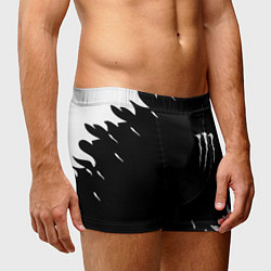 Трусы-боксеры мужские Monster energy fire white, цвет: 3D-принт — фото 2