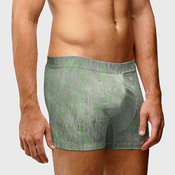 Трусы-боксеры мужские Абстракция - green wall covered with moss, цвет: 3D-принт — фото 2