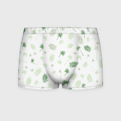 Трусы-боксеры мужские Текстура белой гавайской рубашки, цвет: 3D-принт