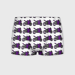 Мужские трусы Motorcycle purple