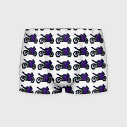 Мужские трусы Motorcycle purple gloss