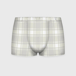 Трусы-боксеры мужские Checked white completely, цвет: 3D-принт