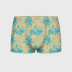 Мужские трусы Palm light blue beige