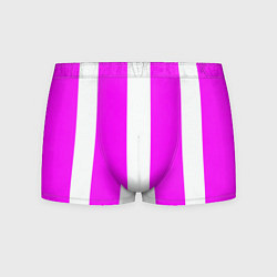 Трусы-боксеры мужские Color white pink line, цвет: 3D-принт