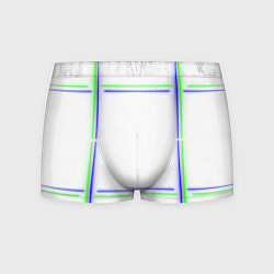 Мужские трусы Neon white green light blue