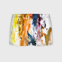 Мужские трусы Разноцветные мазки кисти на палитре художника
