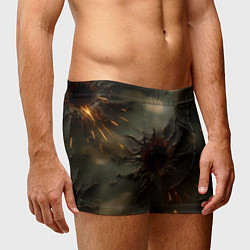 Трусы-боксеры мужские Следы от пуль на камуфляже, цвет: 3D-принт — фото 2