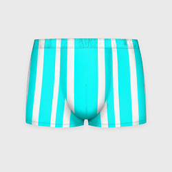 Трусы-боксеры мужские Color blue white stripes, цвет: 3D-принт