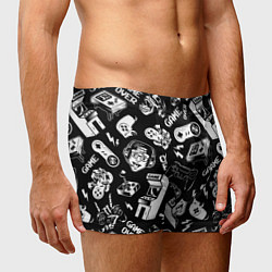 Трусы-боксеры мужские Retro gamer pattern, цвет: 3D-принт — фото 2