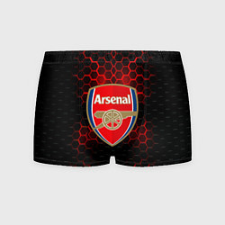 Трусы-боксеры мужские Арсенал красные соты, цвет: 3D-принт