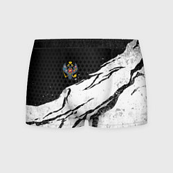 Трусы-боксеры мужские Российская империя - потертости, цвет: 3D-принт