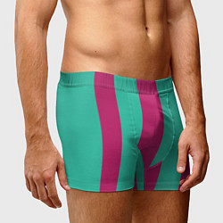 Трусы-боксеры мужские Color turquoise pink, цвет: 3D-принт — фото 2
